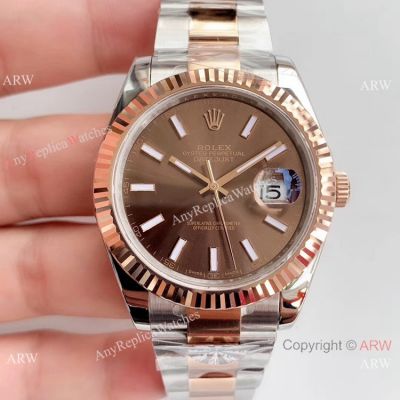 Copy Rolex Datejust 2-Tone Rose Gold 126331 ETA 2824 Watch Rolex Factory